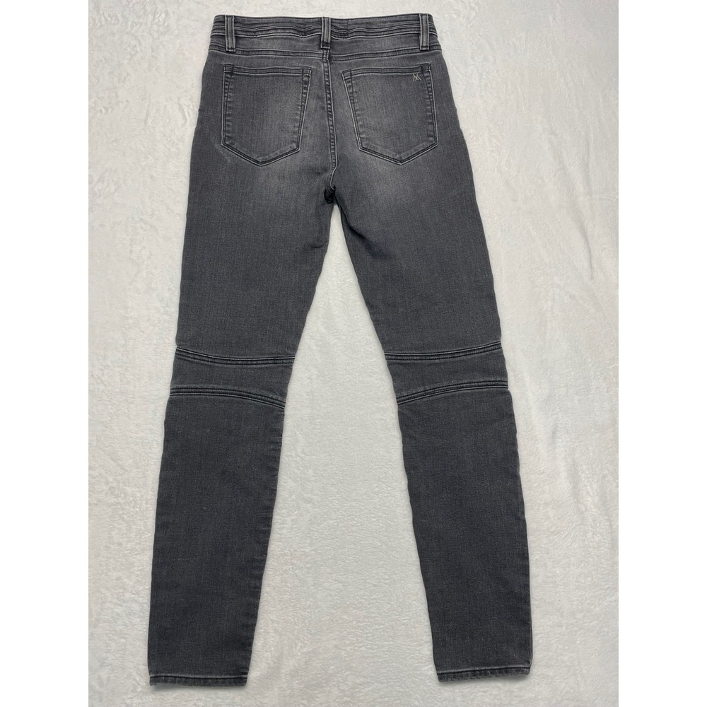 Miss Me Native Tribal Vintage Skinny Moto Jeans Embroidery Faded Black Size 29 - Picture 4 of 8